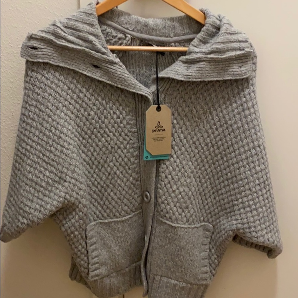NWT prAna Milone Sweater in Stingray Medium